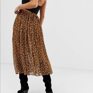 Free people cheetah skirt
